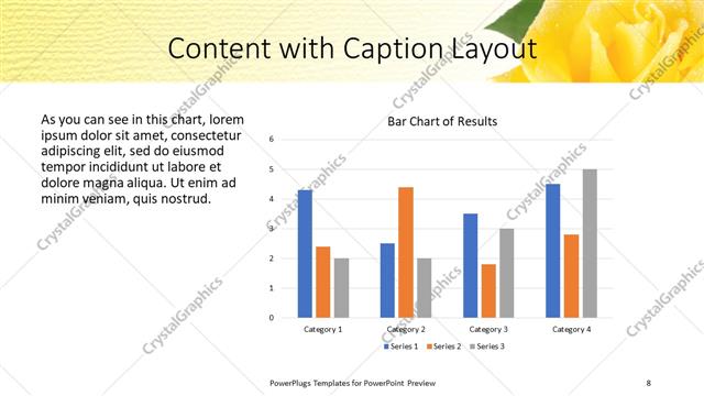 Content with Caption presentation slide layout