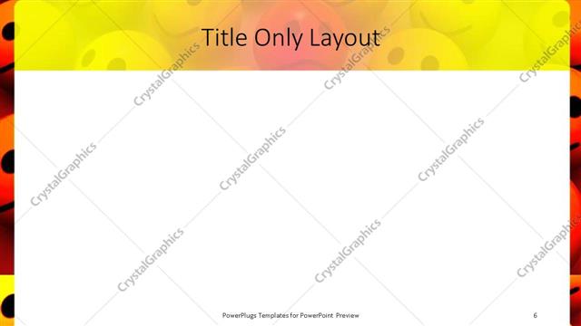Title Only presentation slide layout