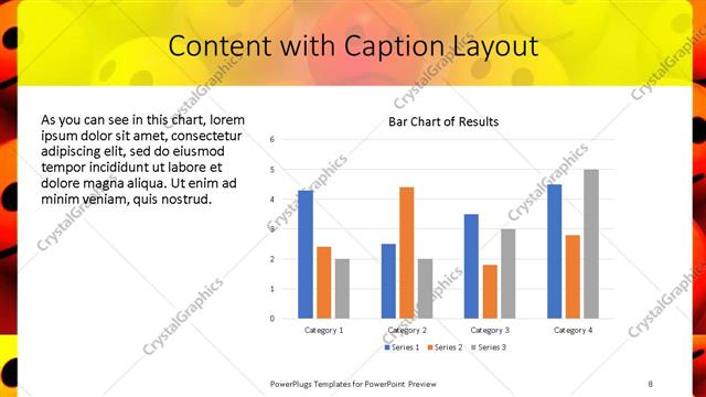 Content with Caption presentation slide layout