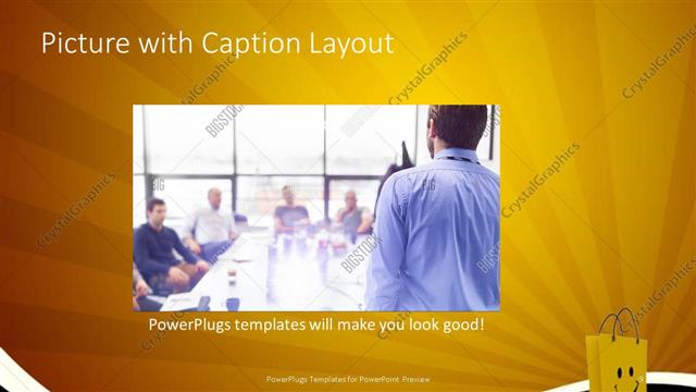 Picture with Caption presentation slide layout