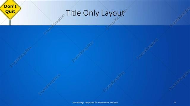 Title Only presentation slide layout