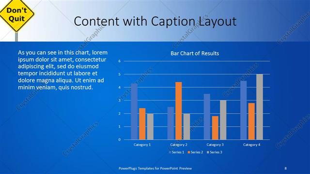Content with Caption presentation slide layout