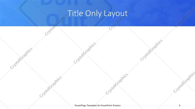 Title Only presentation slide layout