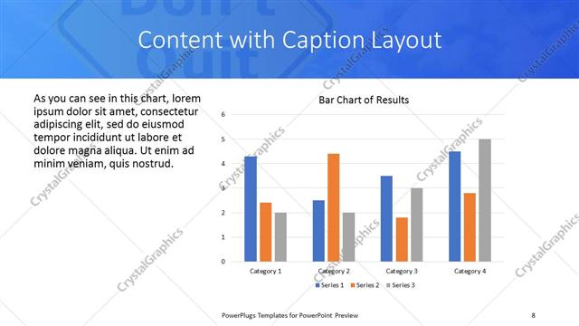 Content with Caption presentation slide layout