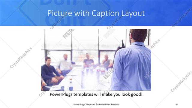 Picture with Caption presentation slide layout