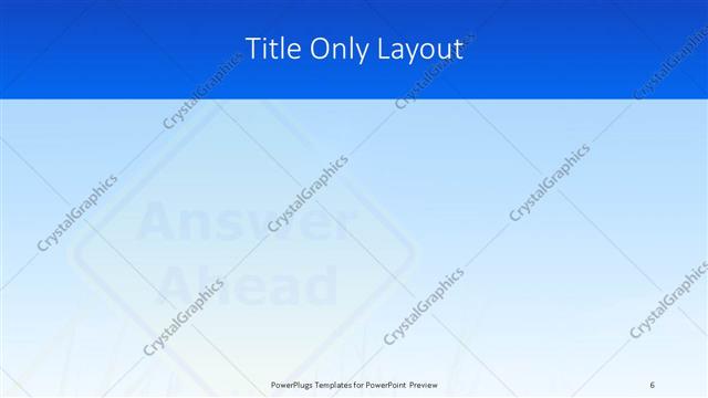 Title Only presentation slide layout
