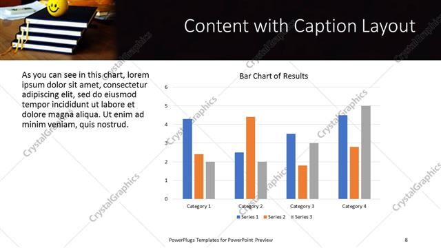 Content with Caption presentation slide layout