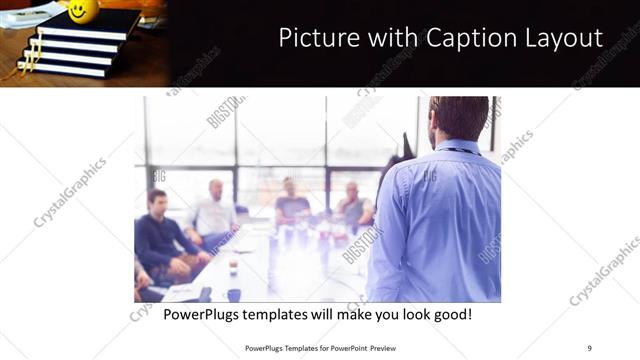 Picture with Caption presentation slide layout
