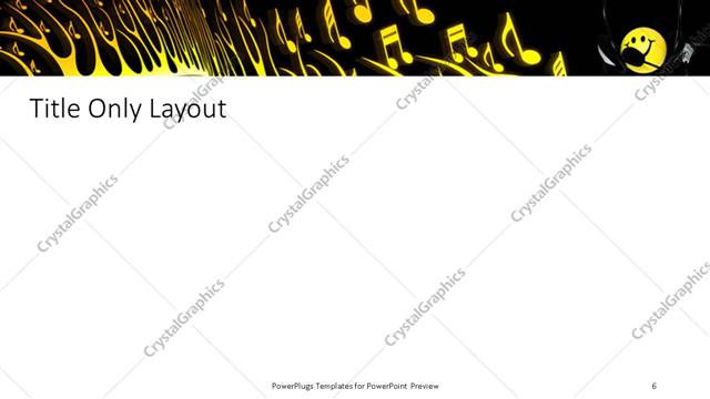 Title Only presentation slide layout