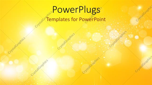  Presentation with bright yellow - Yellow sparkles with bright white lights