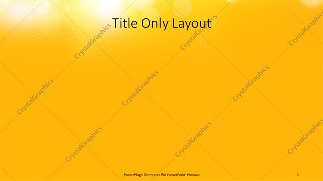 Title Only presentation slide layout