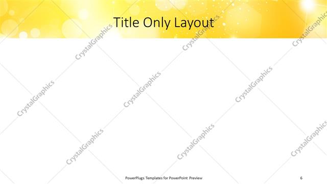 Title Only presentation slide layout