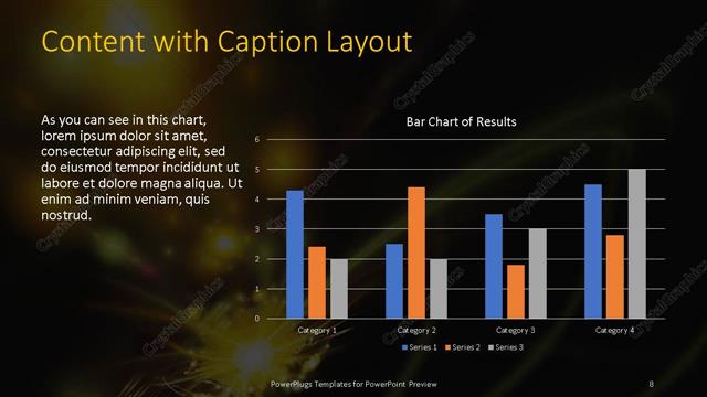 Content with Caption presentation slide layout