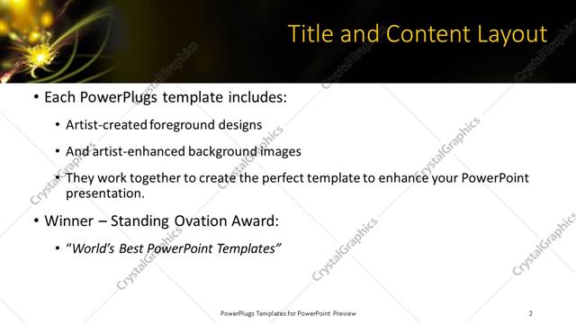 Title and Content presentation slide layout