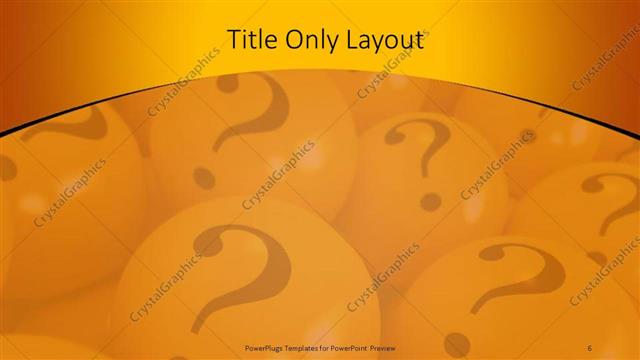 Title Only presentation slide layout