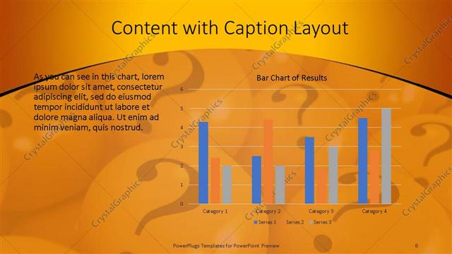 Content with Caption presentation slide layout
