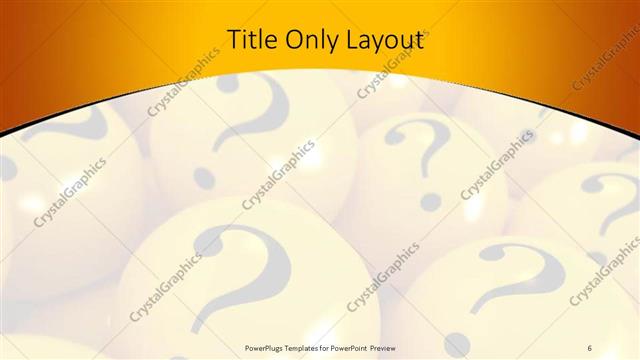 Title Only presentation slide layout