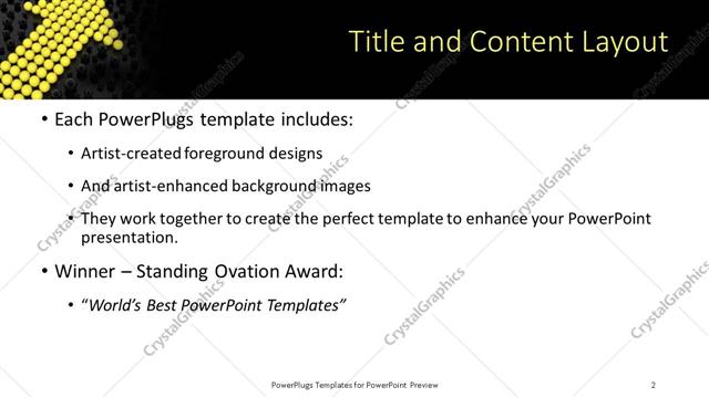 Title and Content presentation slide layout