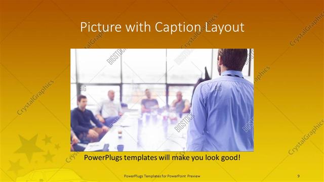 Picture with Caption presentation slide layout