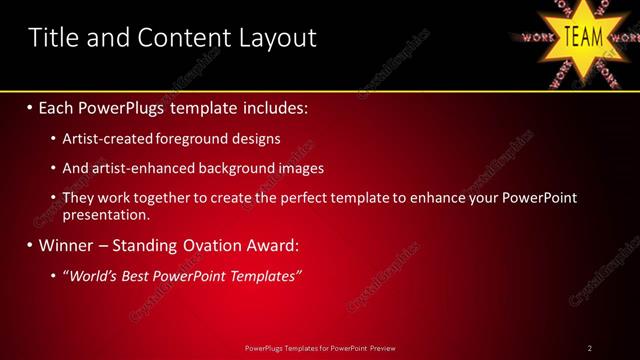 Title and Content presentation slide layout