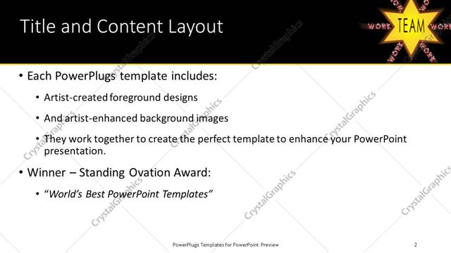 Title and Content presentation slide layout