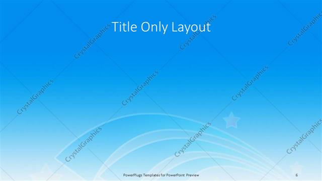 Title Only presentation slide layout