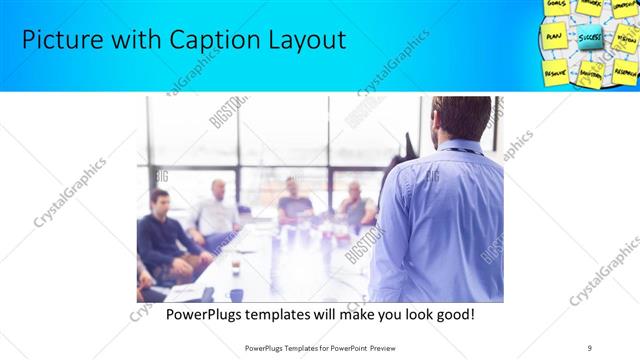 Picture with Caption presentation slide layout