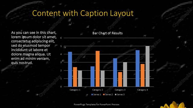 Content with Caption presentation slide layout