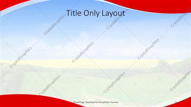 Title Only presentation slide layout