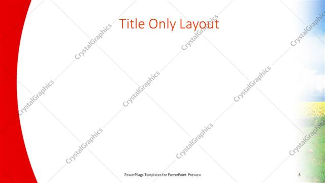 Title Only presentation slide layout