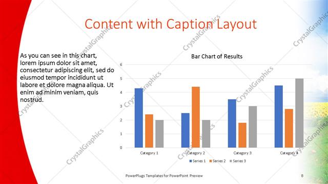 Content with Caption presentation slide layout