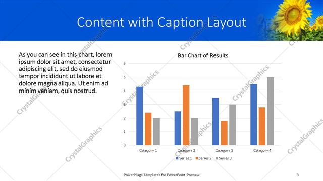 Content with Caption presentation slide layout