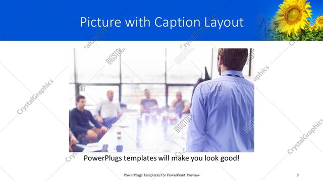 Picture with Caption presentation slide layout