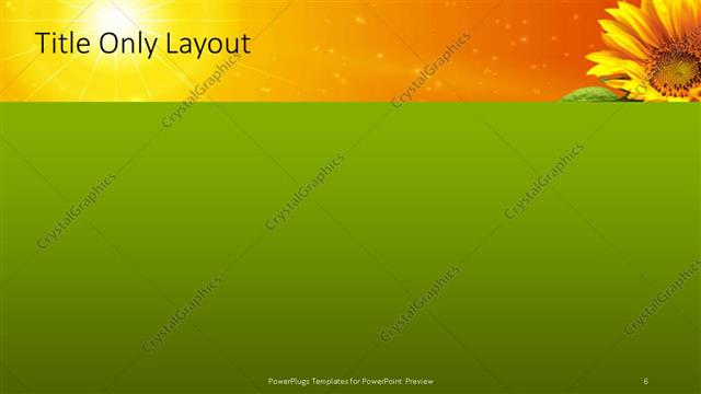 Title Only presentation slide layout