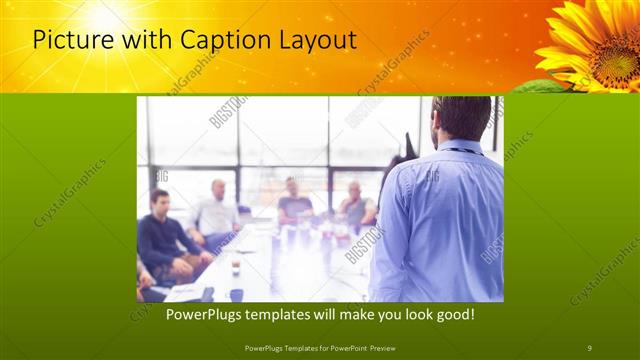 Picture with Caption presentation slide layout