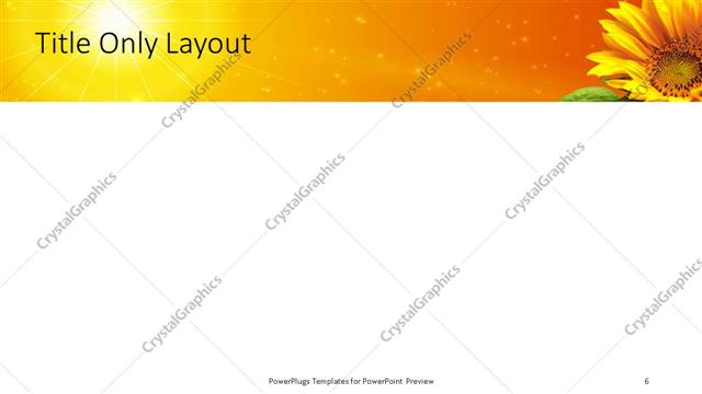 Title Only presentation slide layout