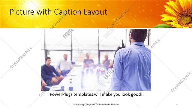 Picture with Caption presentation slide layout