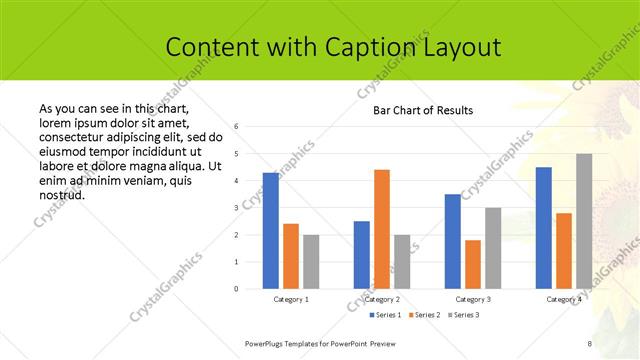Content with Caption presentation slide layout