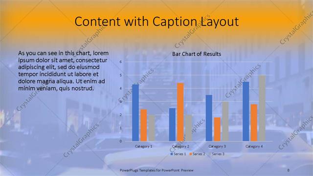 Content with Caption presentation slide layout