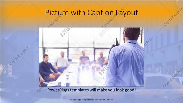 Picture with Caption presentation slide layout