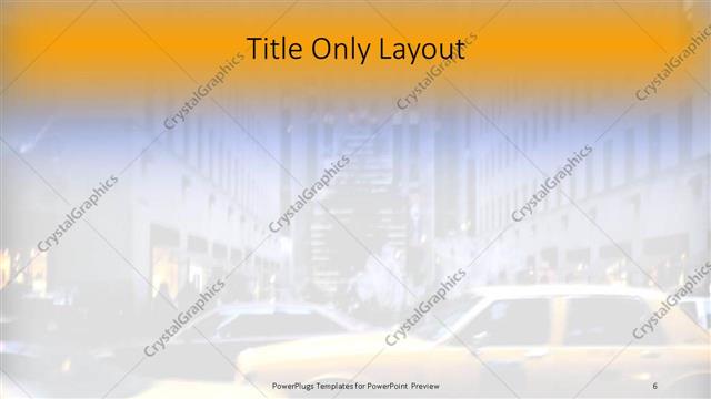 Title Only presentation slide layout