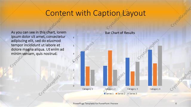 Content with Caption presentation slide layout