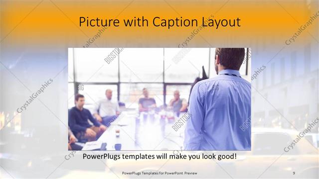 Picture with Caption presentation slide layout