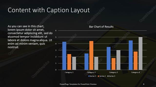 Content with Caption presentation slide layout