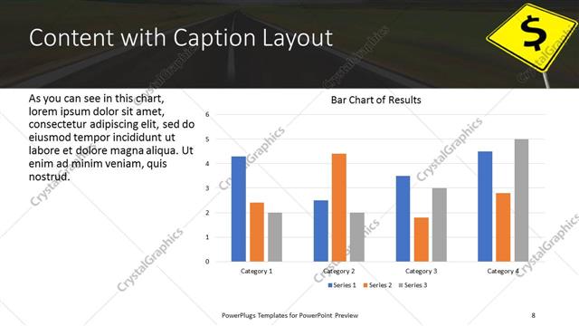 Content with Caption presentation slide layout
