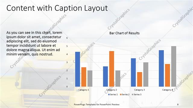 Content with Caption presentation slide layout