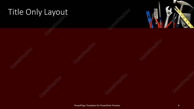 Title Only presentation slide layout