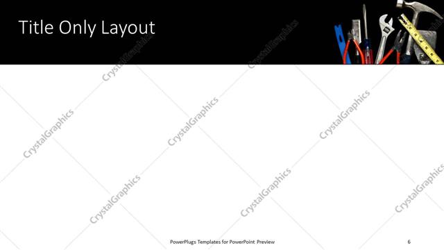 Title Only presentation slide layout