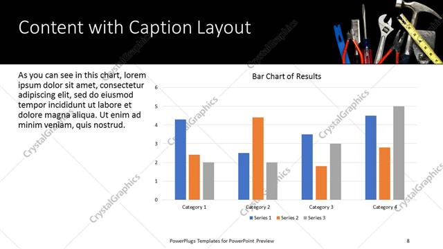 Content with Caption presentation slide layout