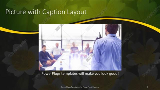 Picture with Caption presentation slide layout